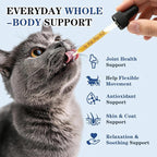 16-In-1 Glucosamine for Dogs & Cats, Liquid Hip & Joint Supplement, Collagen Drops with Chondroitin+MSM+Hyaluronic Acid Supplement Mobility Senior Dogs Pain Relief Helps All Breeds Made in USA 120ml