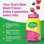 Culturelle® Women’s Probiotics + Multivitamins, Supports Digestive and Immune Health, Biotin & Selenium for Healthy Hair, Skin, Nails – 60 Gummies