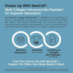 NeoCell Grass Fed Collagen Peptides | 400 Caplets | Types I & III Bio-Peptides | with Vitamin C | Superior Absorption Formula | for Women and Men