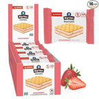 Rip Van Strawberry Keto Wafer Cookies - Healthy Vegan Snacks - Non GMO, Low Sugar (1g), Low Calorie - 16 Count