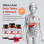 UpWellness Ultra Liver Supplement for Liver Support and Gallbladder Support - Powered by TMG, NAC Milk Thistle, and More - Liver Cleanse Detox & Repair - 60 Capsules