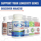 MAAC10 NADH + CoQ10 Chewable Tablets (3-Pack - 180 Tablets) | 50mg PANMOL® NADH + 100mg CoQ10 Supports Fatigue, Energy and NAD+, Non-GMO, Gluten Free, Vegetarian (3 Month Supply)