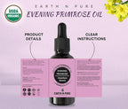 Earth N Pure Evening Primrose Oil for Skin, Hair and Nails Care | Cold Pressed | 100 ML