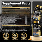 Shilajit Capsules with Sea Moss & Ashwagandha for Men & Women,12 in 1 Hima*layan Shilajit Supplements with Coenzyme Q10, Fulvic Acid & Humic Acid, Lion's Mane, Energy & Immune, 120 Count, 2 Pack