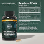 Primal Harvest Primal Immune Defense: 10-in-1 Immune Support with Probiotics, Zinc, Vitamins C, B6, D3 & K2, Immune Booster for Adults 60 Capsules (2-Pack)