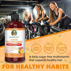 Liquid Multivitamin for Hair Growth | Biotin 10000mcg | Hair & Skin Support Supplement | Clinically Tested for Thicker Hair & Skin Elasticity | Suitable for Women & Men, Ages 18+ | 15.22 Fl Oz (1)