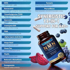 Totaria 2 Packs Liposomal NMN Supplement 1000mg, 14-in-1 NMN Resveratrol Complex with CoQ10, TMG, Quercetin, ALA, PQQ, Support NAD Levels, Cellular Energy & Healthy Aging, cGMP, Filler Free