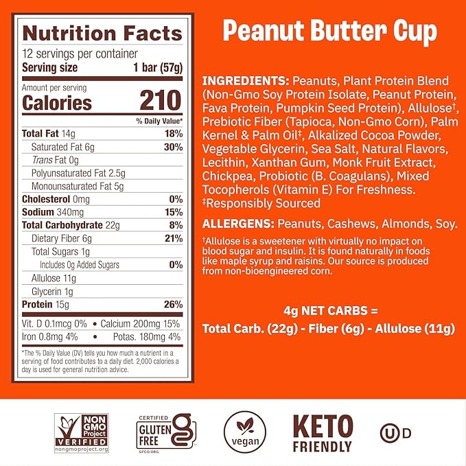 Munk Pack Variety Pack Probiotic Protein Bars | 15g Protein, 1g Sugar, 5g Net Carbs | Plant-Based, High Protein, Low Sugar Gut Health Snacks | 12 Pack