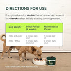 Wuffes Advanced Dog Hip and Joint Supplement with Glucosamine, Chondroitin, Omega 3, MSM, and Green Lipped Mussel, 120 Pork Flavored Chews for Small Dog Breeds
