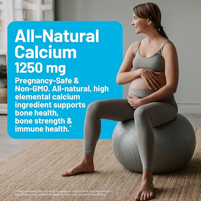 NatureWise High-Purity, All-Natural Calcium 1250mg + Vitamin D3 1000IU + Organic MCT Coconut Oil - Pregnancy Safe + Non-GMO - Absorption Friendly, Gluten Free - 200 Softgels[100-Day Supply]