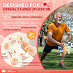 Vitamin D3 K2 Filled Gummies 5000IU / 10,000 IU with 500mg Calcium + K2(MK-7) 200mcg, Magnesium, Vitamin C & Zinc, Extra Strength - Ultimate Absorbency for Bones Muscles Teeth, Vegan -- Pack of 2