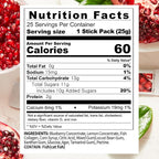 Korean Collagen Jelly Sticks - 25 Pomegranate Flavored Marine Collagen Peptide Snacks for Anti-Aging- Collagen Protein Sugar-Free, Travel Packs for Hair & Nail Strength