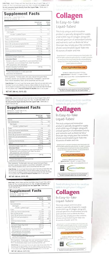 Liquid Collagen Skin Revitalization, Special 3 Pack ptc( 90 Count Total )
