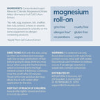 Magnesium Roll On for Adults & Kids, Easy Application for Sore Muscles, Feet, Joints and Leg Cramps, Helps with Sleeping and Post-Workout Recovery, for Sensitive Skin, 3 fl oz, by M3