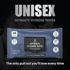 Skin Elements Intimate Hygiene Wipes | Unisex | pH Balanced Wet Wipes | Tea Tree Oil & Neem Extracts | 40 Intimate Hygiene Wet Wipes | For Pre and Post Intimacy