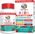MARYRUTH'S Kids Nighttime Gummies | Sugar Free | NO Melatonin with L Theanine, Lemon Balm, Chamomile, Vitamin B6 | Relaxation Support for Kids 2+ | Vegan | Non-GMO | Gluten Free | 60 Count