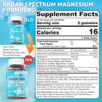 Sugar Free Magnesium Complex for Women, Calm Magnesium Gummies for Adults 400mg, Magnesium Glycinate, Citrate, Malate & More- Magnesium Gummy with Magnesium Ashwagandha, D3, B12 for Relax, Calm, Vegan