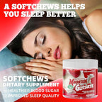 Magnesium Glycinate Soft Chews, Strawberry Flavor.Chewable Sugar Free Potassium Magnesium Chews with Magnesium Glycinate, Vitamin D, B6, and CoQ10 for Calm Support & Sleep for Adults, 60 Days Supply