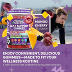 Clean Nutra Gummies with Cayenne Pepper, CLA, Berberine, Forskolin, Ceylon Cinnamon, Probiotics, Garcinia Cambogia & L-Carnitine | Mango Cherry Flavor | 60 Count Chewable Supplement Gummies