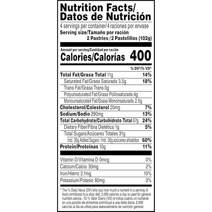 Pop-Tarts Protein Toaster Pastries, 10g Protein, Boostin' Brown Sugar Cinnamon (24 Pop-Tarts)