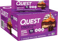 Quest Nutrition Stacks Protein Bars, Brownie a la Mode Flavor, 20g Protein, 3g Net Carbs, 1g Sugar, High Fiber, Low Sugar, Gluten Free, 12 Count