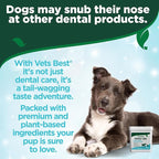 Vet's Best Finger Dental Wipes for Dogs & Cats–Oral Care Wipes for Teeth Cleaning, Fresh Breath, and Tartar Control – Gentle Finger Pads for Pet Dental Hygiene and Plaque Removal,50 Count(Pack of 2)