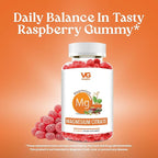 VITA GLOBE Magnesium Citrate Gummies 70mg, Relaxation, Muscle Recovery & Sleep Support, Magnesium Supplement, High Absorption, Vegan, Non-GMO, Bone & Energy – 60 Count
