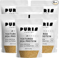 PURIS Pantry Textured Pea Protein, Unflavored Meatless Vegetable Crumbles, Soy Free, Gluten Free, 21g of Protein, Plant-Based Vegan Meat Substitute, Equivalent to 1.5 Pounds Ground Beef | 6 Pack