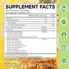 SAM-e L-Tyrosine Gummies with NAC, CoQ10 & Vitamin B Complex, 1600mg SAM-e, 1500mg L-Tyrosine Supplement for Energy, Cellular Antioxidant Support, Emotional Well-Being Support, 60 Count