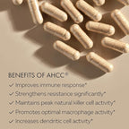 HPD Rx Premium AHCC & Shiitake Mushroom 1100 mg per Serving Supplement, Natural Immunity Booster, Maintains Natural Killer Cell Activity | AHCC is Proven in 30+ Studies | 30-Day Supply, 1-Pack