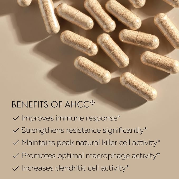 HPD Rx Premium AHCC & Shiitake Mushroom 1100 mg per Serving Supplement, Natural Immunity Booster, Maintains Natural Killer Cell Activity | AHCC is Proven in 30+ Studies | 90-Day Supply, 3-Pack