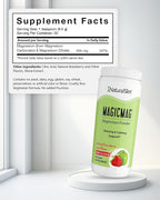 NaturalSlim Magicmag Pure Magnesium Citrate Powder – Stress, Constipation, Muscle, and Heart Support | Natural Strawberry & Lime Flavored Magnesium Supplement - 8oz Drink Mix (2 Pack)