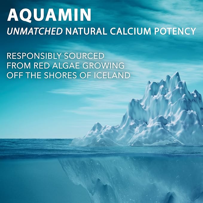 PlantFusion Organic Vegan Calcium, Premium Organic Plant Based Calcium (1000mg) Sourced from Icelandic Red Algae, Plus Magnesium, D3, K2, Iron and Boron, 180 Vegan Tablets