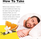 Bach Rescue Sleep Liquid Melts, Natural Orange Vanilla Flavor, Natural Sleep Aid, Stress Relief, Homeopathic Flower Essence, Free of Melatonin, Non-Alcohol, 3 Pack, 28 Count Each