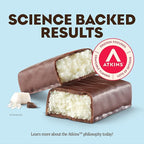Atkins Endulge Chocolate Coconut Flavored Snack Bar, 1g Sugar, 12g Fiber, Low Sugar Snack, High Fiber Bars, Keto Friendly Treat, 16 Count