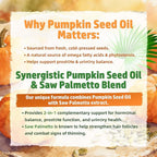 MEENCCD 2 Pack Pumpkin Seed Oil Gummies with Saw Palmetto, Pumpkin Seed Oil for Hair and Skin Health, Pumpkin Seed Extract for Women Men, Sugar-Free, Raspberry Flavor, 120 Count