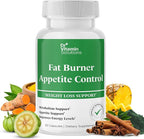 Fat Burner & Appetite Control Weight Loss Supplements for Women & Men - Metabolism Booster w/ L-Carnitine, CLA, Chromium - Appetite Suppressant for Weight Loss - 30 Capsules