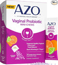 AZO Vaginal Probiotic Mini-Chews for Women, Supports Healthy Vaginal Odor, Healthy Vaginal Flora, Yeast Balance and pH*, Delicious Fruit Punch Taste, 14 Count