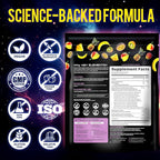 Next-Gen Mushroom Gummies with Ashwagandha and L Theanine - 10x Mushroom Supplement with Shilajit - Mushroom Nootropic Lion’s Mane Gummies - Immune, Brain Support & Chill Mushroom Complex Gummy