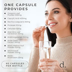 Candida Flush & Cleanse 60 Count Gut Support for Balanced Gut Flora with Oregano, Caprylic Acid,Probiotics, & Digestive Enzymes - Non GMO Dietary Supplement