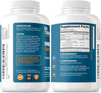 Dr. Tobias Omega 3 Fish Oil 2000mg Triple Strength with 800mg EPA 600mg DHA Per Serving | Fish Oil Omega 3 Supplements for Heart Brain & Immune Support - 180 Softgels (90 Servings)