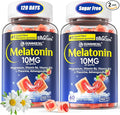 EnvyCure Melatonin Gummies 10mg 20mg with Magnesium for Adults | Drug Free | Sugar Free | L-Theanine, Ashwagandha, B6, B12, Lemon Balm & Chamomile, Supports Deep Relaxation, Sleep Aid, 120 Cts