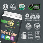 Sunwarrior Organic Plant Based Protein Powder | Vegan Organic Protein Powder with BCAA Amino Acids Plus Recovery Minerals & Botanicals | Non-GMO Soy Dairy & Gluten Free (Chocolate, 20 Servings)