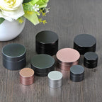 Portable Daily Pill Case, Heavy Duty Aluminium Alloy Round Pill Box, Waterproof Travel Pill Organizer, Pocket Purse Medicine Vitamin Holder EDC Container for Outdoor Camping Working