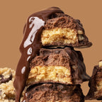 FITCRUNCH Snack Size Protein Bars, 6-Layer Baked Bar, 3g of Sugar & Soft Cake Core (18 Bars, Chocolate Chip Cookie Dough)