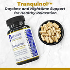 Premier Research Labs Tranquinol - Natural Sleep Aid Supplement for Deep Sleep Support and Calm Mind | Magnesium, Turmeric, Lemon Balm & Saffron Extract - Pure Vegan - 90 Plant-Source Capsules