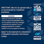 Life Extension Glutathione 500 mg – Glutathione Capsules, Antioxidant Supplement, Oxidative Stress, Active Reduced Form – Gluten-Free, Non-GMO, Vegetarian – 60 Capsules