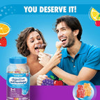 Digestive Advantage Probiotic Gummies For Digestive Health, Vitamin D, Daily Probiotics For Women &Men Occasional Bloating, Minor Abdominal Discomfort & Gut Health, 80ct Natural Fruit Flavors