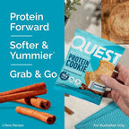 Quest Nutrition Snickerdoodle Protein Cookie,15g Protein,1g Sugar,4g Net Carbs,Keto Friendly,High-Protein,Low Carb;,12 Count (Pack of 2)