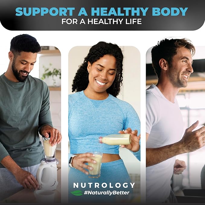 Nutrology TRIPACT Protein Powder - 7-in-1 Meal Replacement Shake with Grass Fed Whey Protein Powder, Pea, Rice, Greens for Muscle Recovery & Immunity, Vanilla Latte & Cinnamon Flavor, 20 Servings